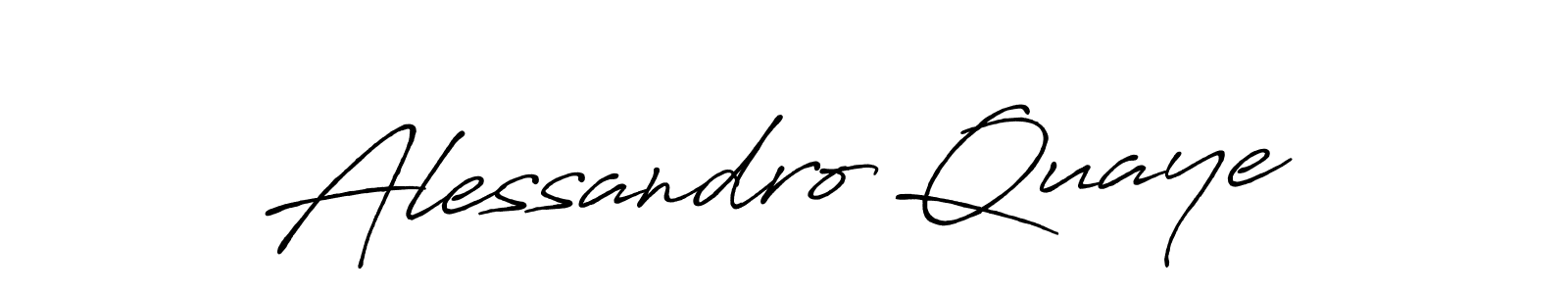 Create a beautiful signature design for name Alessandro Quaye. With this signature (Antro_Vectra_Bolder) fonts, you can make a handwritten signature for free. Alessandro Quaye signature style 7 images and pictures png