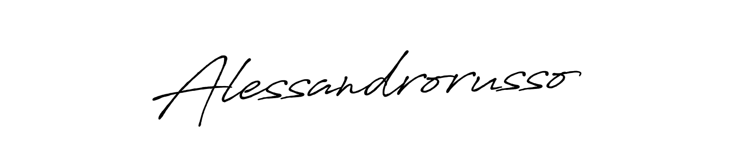Also we have Alessandrorusso name is the best signature style. Create professional handwritten signature collection using Antro_Vectra_Bolder autograph style. Alessandrorusso signature style 7 images and pictures png