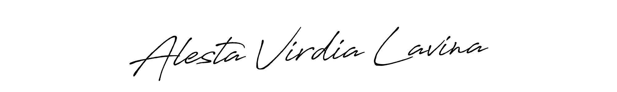 Make a beautiful signature design for name Alesta Virdia Lavina. Use this online signature maker to create a handwritten signature for free. Alesta Virdia Lavina signature style 7 images and pictures png