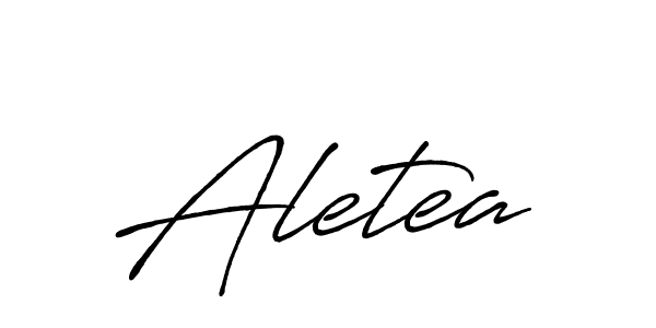 Create a beautiful signature design for name Aletea. With this signature (Antro_Vectra_Bolder) fonts, you can make a handwritten signature for free. Aletea signature style 7 images and pictures png