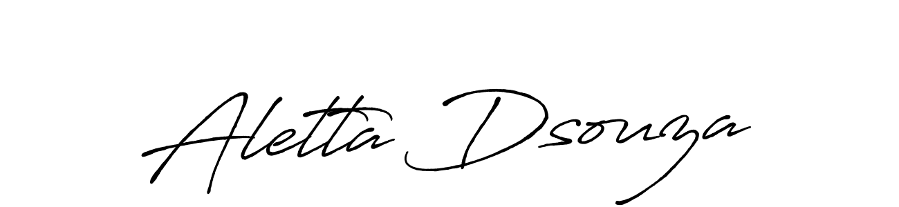 The best way (Antro_Vectra_Bolder) to make a short signature is to pick only two or three words in your name. The name Aletta Dsouza include a total of six letters. For converting this name. Aletta Dsouza signature style 7 images and pictures png