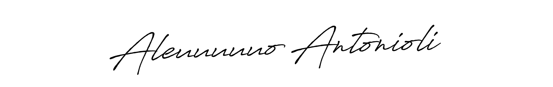 Design your own signature with our free online signature maker. With this signature software, you can create a handwritten (Antro_Vectra_Bolder) signature for name Aleuuuuuo Antonioli. Aleuuuuuo Antonioli signature style 7 images and pictures png