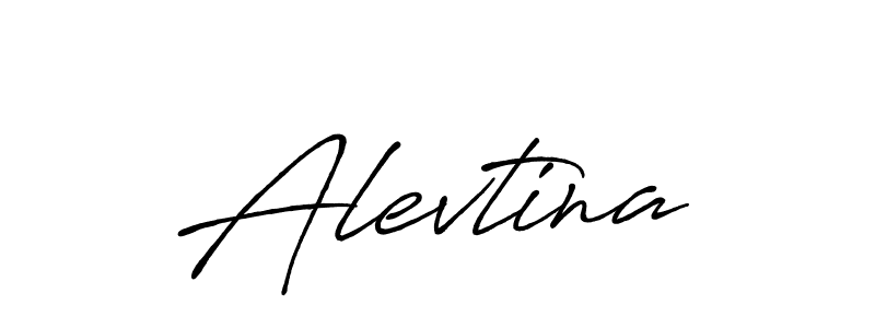 Make a beautiful signature design for name Alevtina. With this signature (Antro_Vectra_Bolder) style, you can create a handwritten signature for free. Alevtina signature style 7 images and pictures png