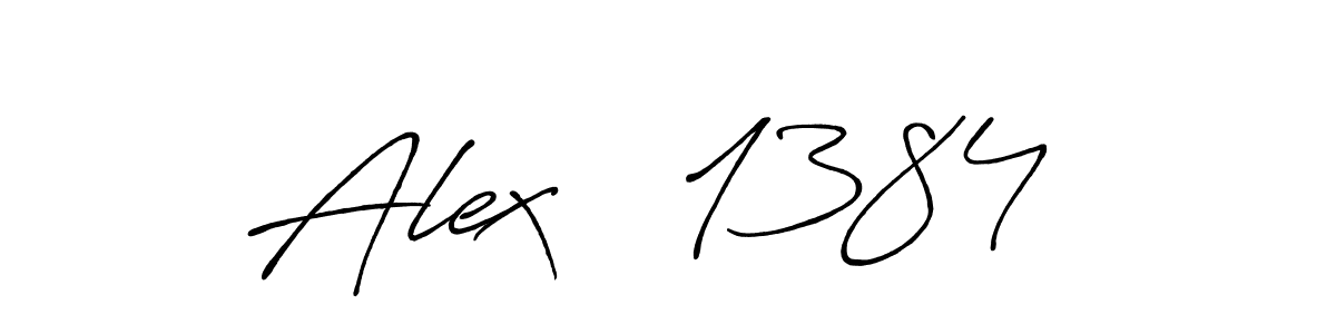 Design your own signature with our free online signature maker. With this signature software, you can create a handwritten (Antro_Vectra_Bolder) signature for name Alex   1384 . Alex   1384  signature style 7 images and pictures png