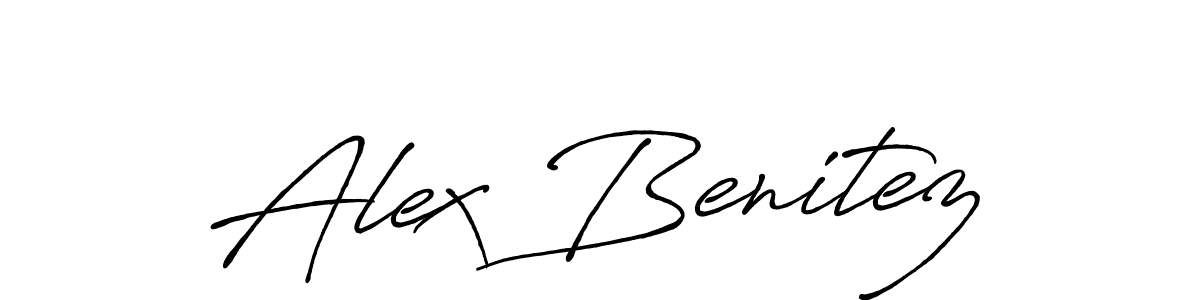 How to make Alex Benitez signature? Antro_Vectra_Bolder is a professional autograph style. Create handwritten signature for Alex Benitez name. Alex Benitez signature style 7 images and pictures png