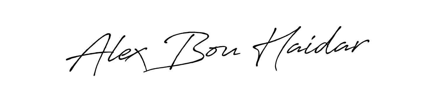 Antro_Vectra_Bolder is a professional signature style that is perfect for those who want to add a touch of class to their signature. It is also a great choice for those who want to make their signature more unique. Get Alex Bou Haidar name to fancy signature for free. Alex Bou Haidar signature style 7 images and pictures png