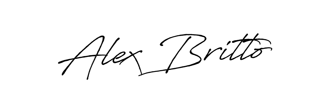 Also we have Alex Britto name is the best signature style. Create professional handwritten signature collection using Antro_Vectra_Bolder autograph style. Alex Britto signature style 7 images and pictures png