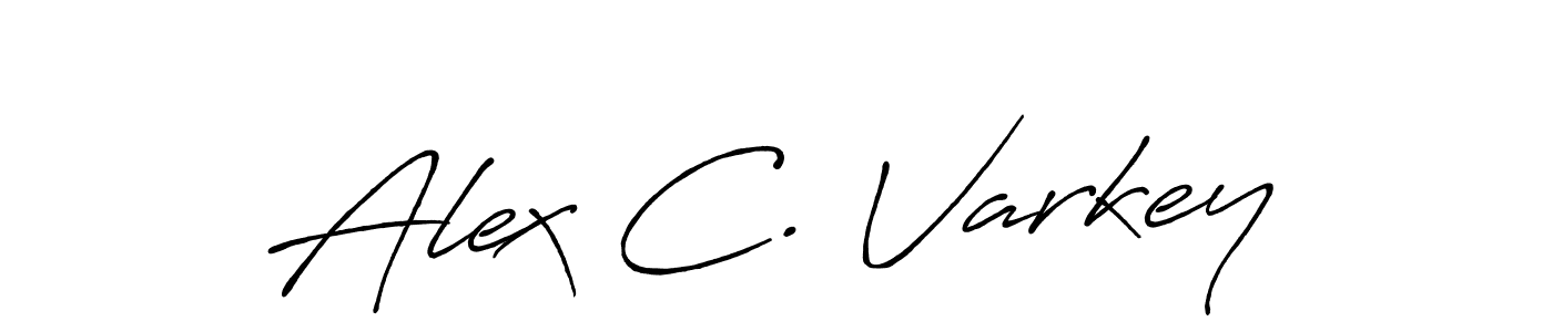 Also we have Alex C. Varkey name is the best signature style. Create professional handwritten signature collection using Antro_Vectra_Bolder autograph style. Alex C. Varkey signature style 7 images and pictures png