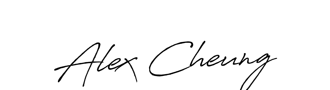The best way (Antro_Vectra_Bolder) to make a short signature is to pick only two or three words in your name. The name Alex Cheung include a total of six letters. For converting this name. Alex Cheung signature style 7 images and pictures png