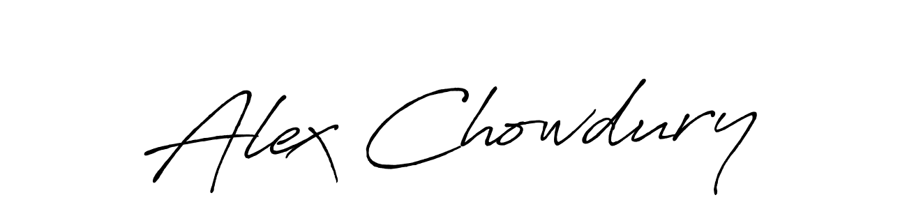 Create a beautiful signature design for name Alex Chowdury. With this signature (Antro_Vectra_Bolder) fonts, you can make a handwritten signature for free. Alex Chowdury signature style 7 images and pictures png