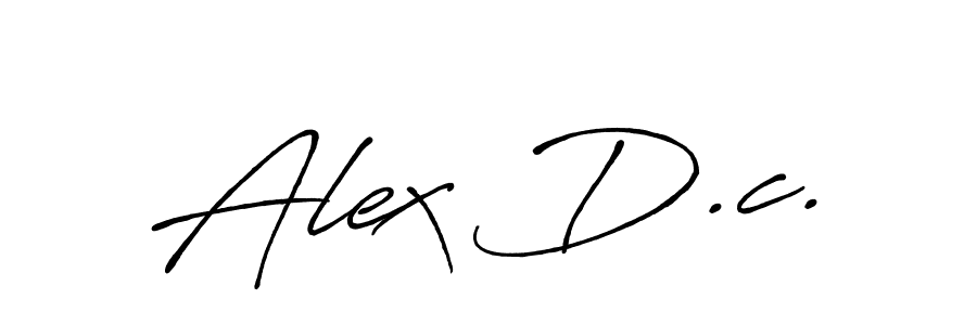 Make a beautiful signature design for name Alex D.c.. Use this online signature maker to create a handwritten signature for free. Alex D.c. signature style 7 images and pictures png