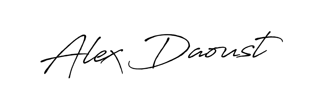 Antro_Vectra_Bolder is a professional signature style that is perfect for those who want to add a touch of class to their signature. It is also a great choice for those who want to make their signature more unique. Get Alex Daoust name to fancy signature for free. Alex Daoust signature style 7 images and pictures png