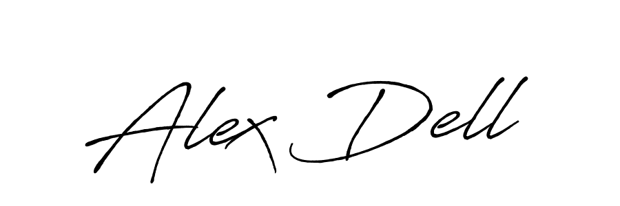 Also we have Alex Dell name is the best signature style. Create professional handwritten signature collection using Antro_Vectra_Bolder autograph style. Alex Dell signature style 7 images and pictures png