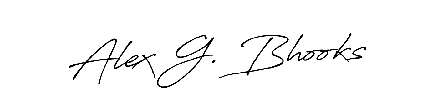 How to make Alex G. Bhooks name signature. Use Antro_Vectra_Bolder style for creating short signs online. This is the latest handwritten sign. Alex G. Bhooks signature style 7 images and pictures png