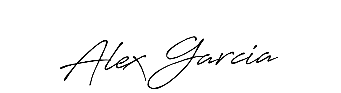 Alex Garcia stylish signature style. Best Handwritten Sign (Antro_Vectra_Bolder) for my name. Handwritten Signature Collection Ideas for my name Alex Garcia. Alex Garcia signature style 7 images and pictures png