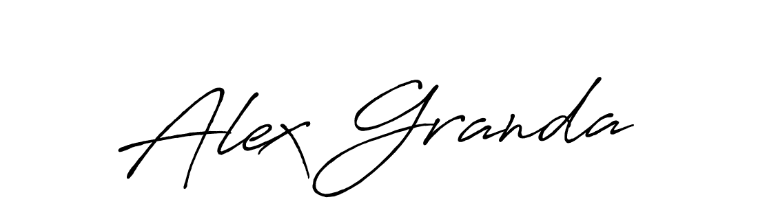 The best way (Antro_Vectra_Bolder) to make a short signature is to pick only two or three words in your name. The name Alex Granda include a total of six letters. For converting this name. Alex Granda signature style 7 images and pictures png