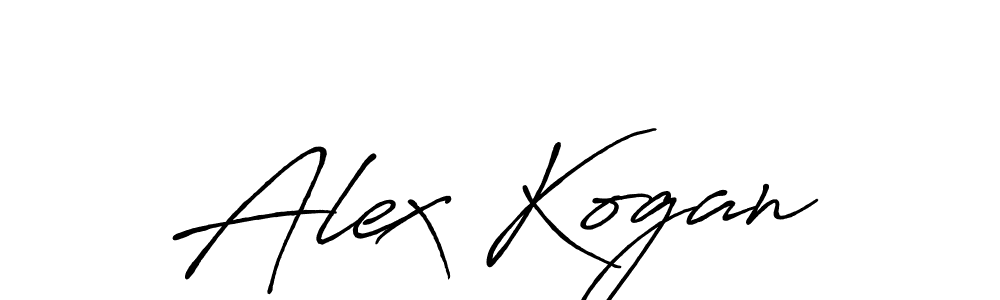 Use a signature maker to create a handwritten signature online. With this signature software, you can design (Antro_Vectra_Bolder) your own signature for name Alex Kogan. Alex Kogan signature style 7 images and pictures png