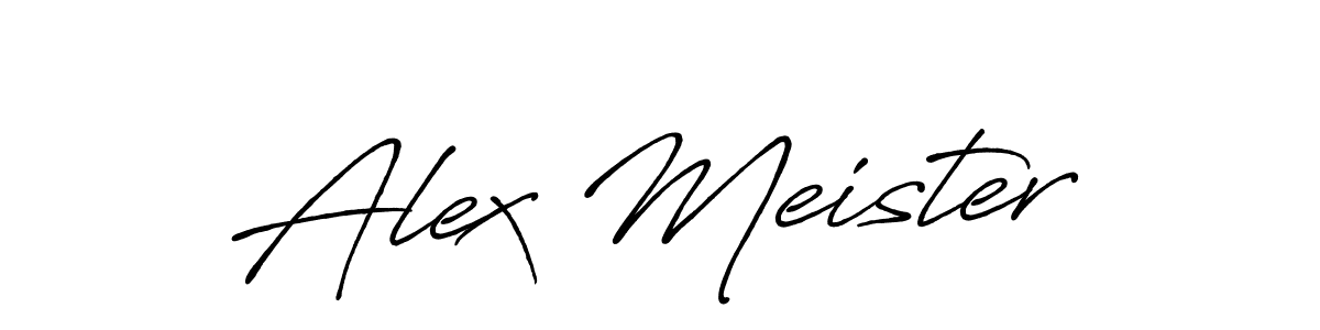 Also You can easily find your signature by using the search form. We will create Alex Meister name handwritten signature images for you free of cost using Antro_Vectra_Bolder sign style. Alex Meister signature style 7 images and pictures png