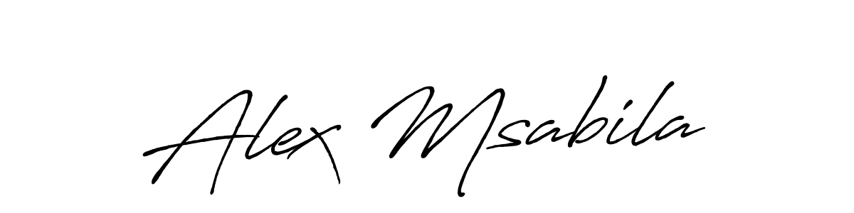 Alex Msabila stylish signature style. Best Handwritten Sign (Antro_Vectra_Bolder) for my name. Handwritten Signature Collection Ideas for my name Alex Msabila. Alex Msabila signature style 7 images and pictures png