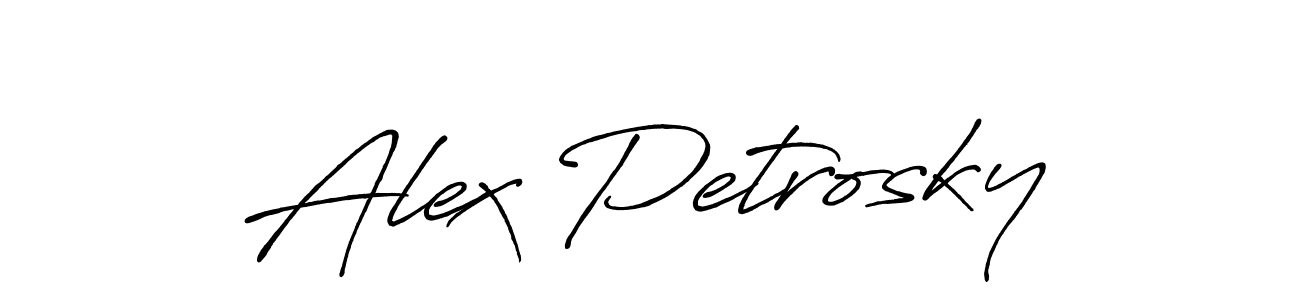 It looks lik you need a new signature style for name Alex Petrosky. Design unique handwritten (Antro_Vectra_Bolder) signature with our free signature maker in just a few clicks. Alex Petrosky signature style 7 images and pictures png