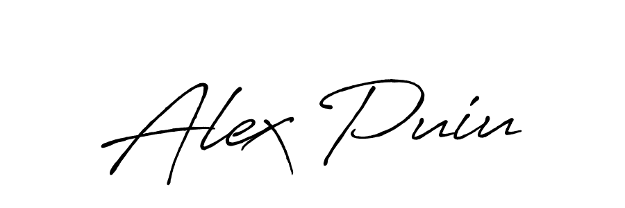 How to Draw Alex Puiu signature style? Antro_Vectra_Bolder is a latest design signature styles for name Alex Puiu. Alex Puiu signature style 7 images and pictures png