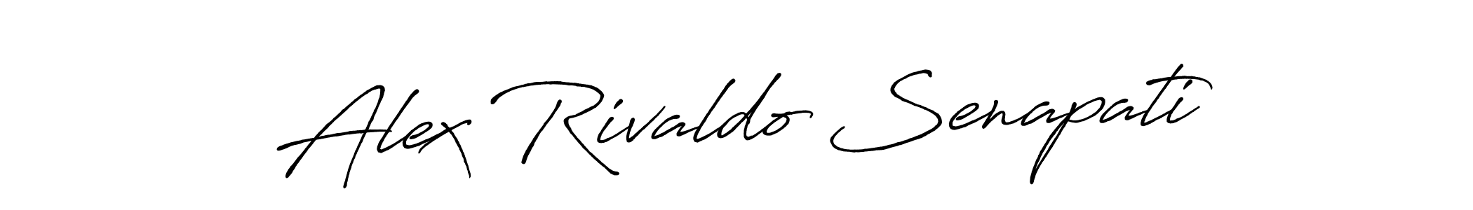 How to make Alex Rivaldo Senapati name signature. Use Antro_Vectra_Bolder style for creating short signs online. This is the latest handwritten sign. Alex Rivaldo Senapati signature style 7 images and pictures png