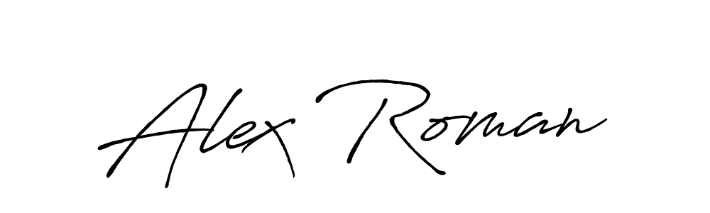 Create a beautiful signature design for name Alex Roman. With this signature (Antro_Vectra_Bolder) fonts, you can make a handwritten signature for free. Alex Roman signature style 7 images and pictures png