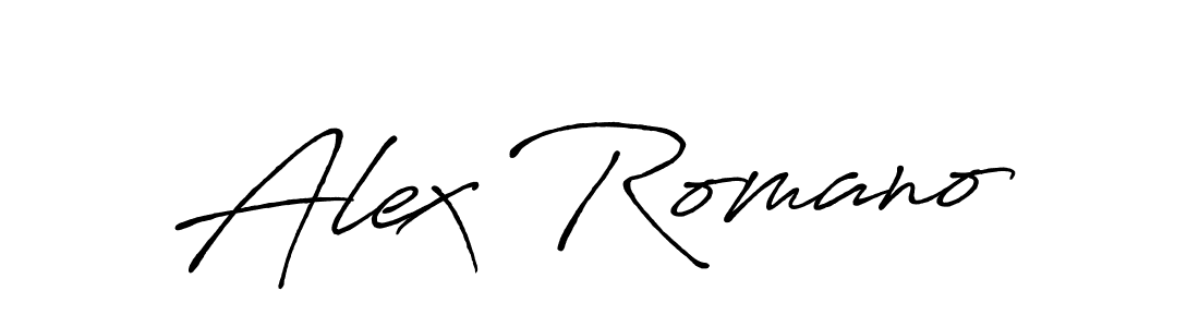 Once you've used our free online signature maker to create your best signature Antro_Vectra_Bolder style, it's time to enjoy all of the benefits that Alex Romano name signing documents. Alex Romano signature style 7 images and pictures png