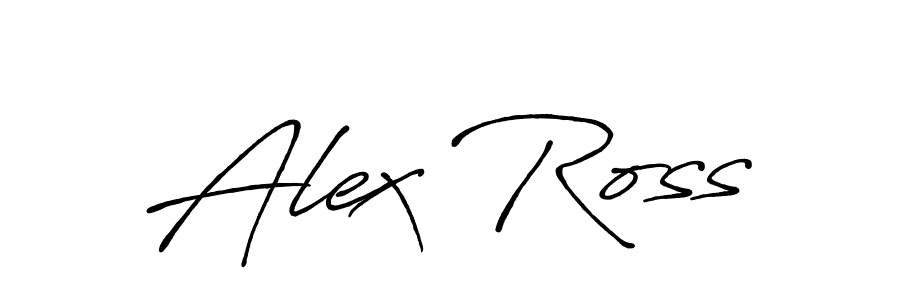 Design your own signature with our free online signature maker. With this signature software, you can create a handwritten (Antro_Vectra_Bolder) signature for name Alex Ross. Alex Ross signature style 7 images and pictures png