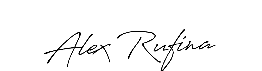 Also You can easily find your signature by using the search form. We will create Alex Rufina name handwritten signature images for you free of cost using Antro_Vectra_Bolder sign style. Alex Rufina signature style 7 images and pictures png