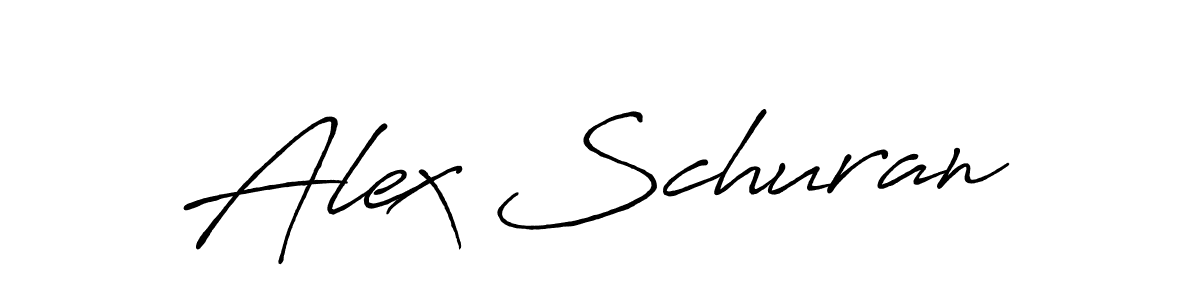 Use a signature maker to create a handwritten signature online. With this signature software, you can design (Antro_Vectra_Bolder) your own signature for name Alex Schuran. Alex Schuran signature style 7 images and pictures png