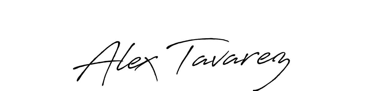 Alex Tavarez stylish signature style. Best Handwritten Sign (Antro_Vectra_Bolder) for my name. Handwritten Signature Collection Ideas for my name Alex Tavarez. Alex Tavarez signature style 7 images and pictures png