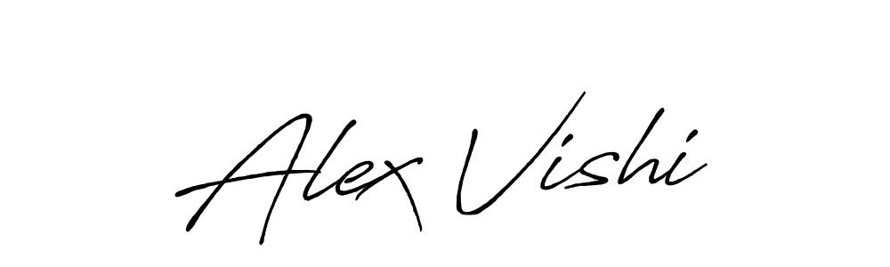 Also we have Alex Vishi name is the best signature style. Create professional handwritten signature collection using Antro_Vectra_Bolder autograph style. Alex Vishi signature style 7 images and pictures png