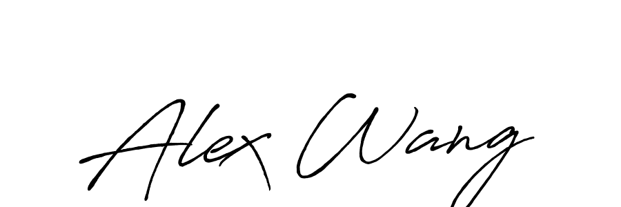 Alex Wang stylish signature style. Best Handwritten Sign (Antro_Vectra_Bolder) for my name. Handwritten Signature Collection Ideas for my name Alex Wang. Alex Wang signature style 7 images and pictures png