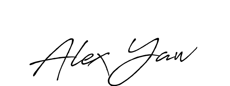 Create a beautiful signature design for name Alex Yaw. With this signature (Antro_Vectra_Bolder) fonts, you can make a handwritten signature for free. Alex Yaw signature style 7 images and pictures png