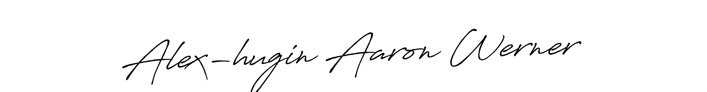 Create a beautiful signature design for name Alex-hugin Aaron Werner. With this signature (Antro_Vectra_Bolder) fonts, you can make a handwritten signature for free. Alex-hugin Aaron Werner signature style 7 images and pictures png