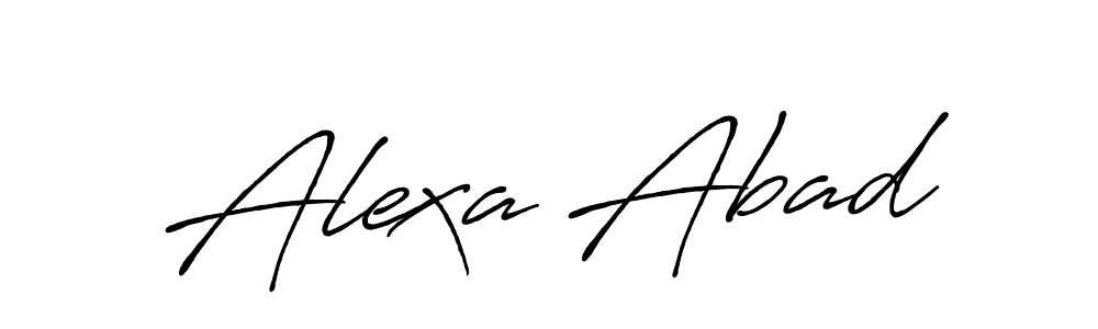 It looks lik you need a new signature style for name Alexa Abad. Design unique handwritten (Antro_Vectra_Bolder) signature with our free signature maker in just a few clicks. Alexa Abad signature style 7 images and pictures png