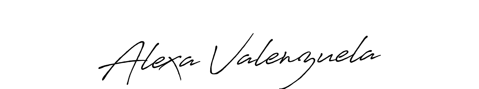 Antro_Vectra_Bolder is a professional signature style that is perfect for those who want to add a touch of class to their signature. It is also a great choice for those who want to make their signature more unique. Get Alexa Valenzuela name to fancy signature for free. Alexa Valenzuela signature style 7 images and pictures png