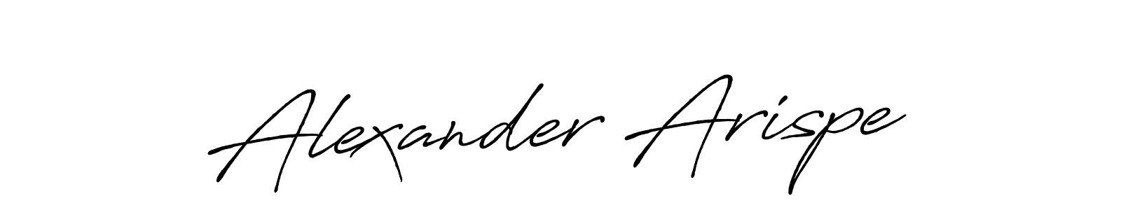 How to make Alexander Arispe name signature. Use Antro_Vectra_Bolder style for creating short signs online. This is the latest handwritten sign. Alexander Arispe signature style 7 images and pictures png