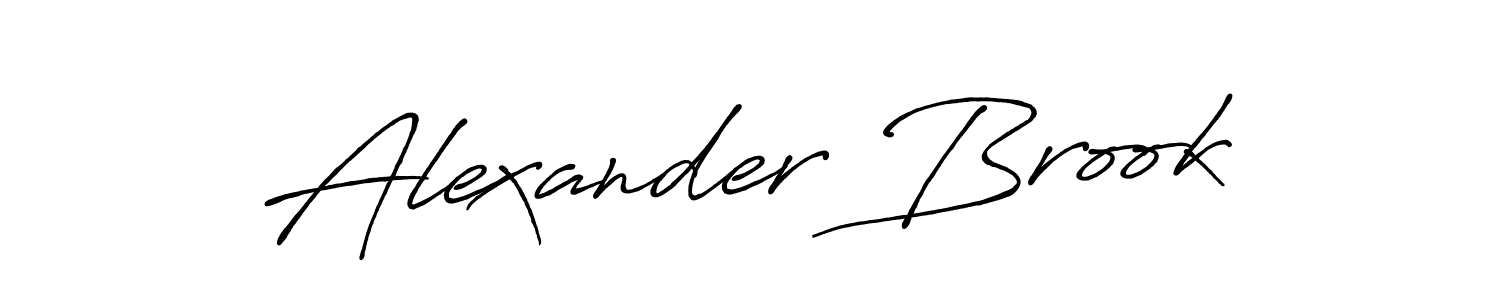 Use a signature maker to create a handwritten signature online. With this signature software, you can design (Antro_Vectra_Bolder) your own signature for name Alexander Brook. Alexander Brook signature style 7 images and pictures png