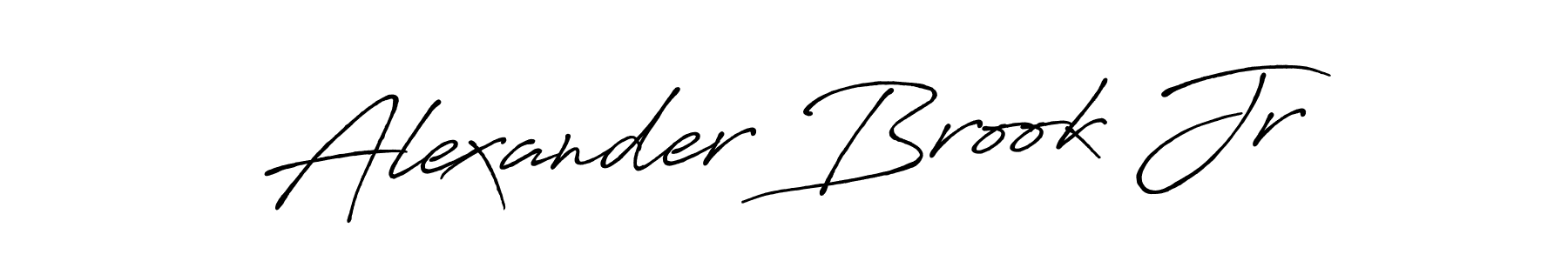 Create a beautiful signature design for name Alexander Brook Jr. With this signature (Antro_Vectra_Bolder) fonts, you can make a handwritten signature for free. Alexander Brook Jr signature style 7 images and pictures png