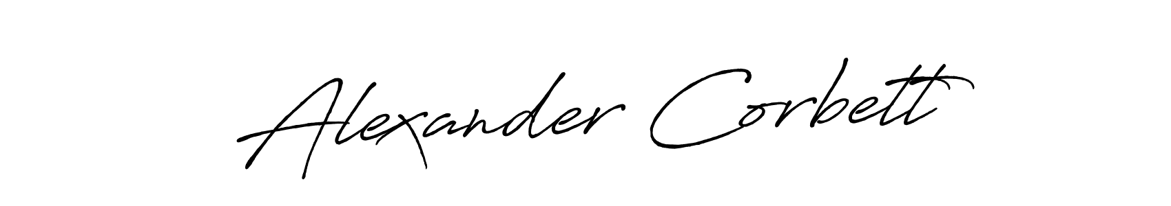 Alexander Corbett stylish signature style. Best Handwritten Sign (Antro_Vectra_Bolder) for my name. Handwritten Signature Collection Ideas for my name Alexander Corbett. Alexander Corbett signature style 7 images and pictures png
