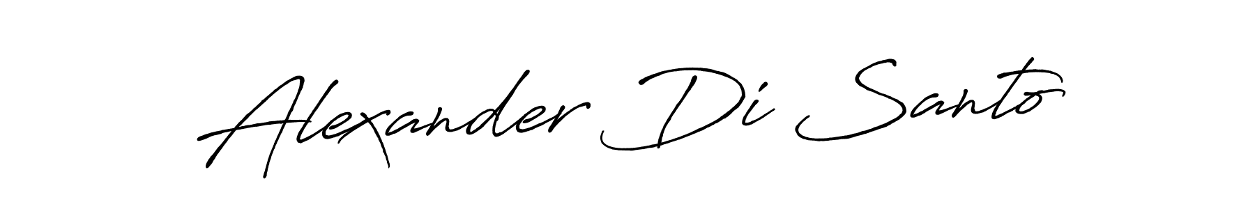 Alexander Di Santo stylish signature style. Best Handwritten Sign (Antro_Vectra_Bolder) for my name. Handwritten Signature Collection Ideas for my name Alexander Di Santo. Alexander Di Santo signature style 7 images and pictures png