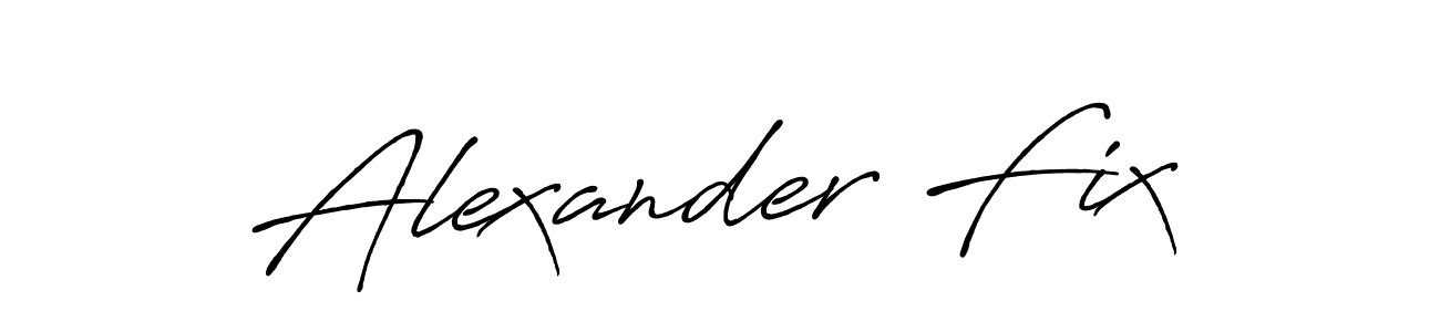 It looks lik you need a new signature style for name Alexander Fix. Design unique handwritten (Antro_Vectra_Bolder) signature with our free signature maker in just a few clicks. Alexander Fix signature style 7 images and pictures png