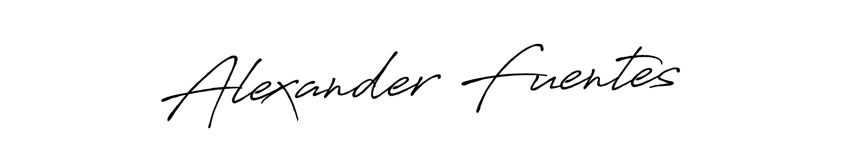 How to make Alexander Fuentes name signature. Use Antro_Vectra_Bolder style for creating short signs online. This is the latest handwritten sign. Alexander Fuentes signature style 7 images and pictures png