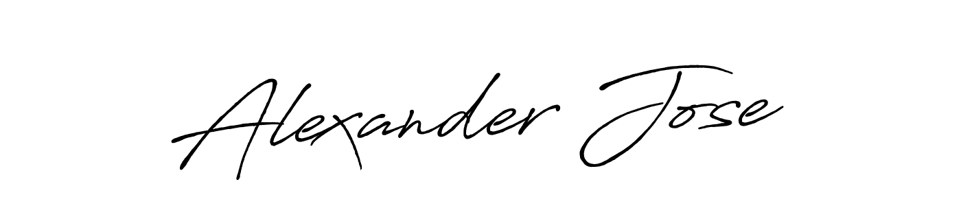 Make a beautiful signature design for name Alexander Jose. With this signature (Antro_Vectra_Bolder) style, you can create a handwritten signature for free. Alexander Jose signature style 7 images and pictures png