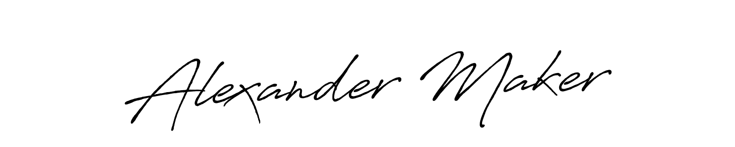 You can use this online signature creator to create a handwritten signature for the name Alexander Maker. This is the best online autograph maker. Alexander Maker signature style 7 images and pictures png