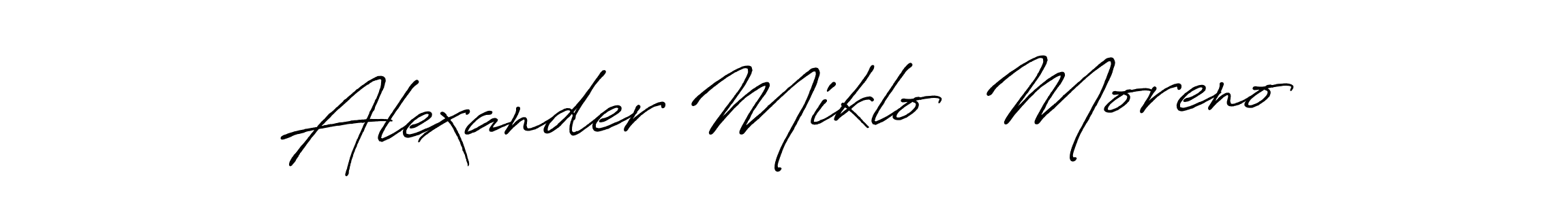 if you are searching for the best signature style for your name Alexander Miklo  Moreno. so please give up your signature search. here we have designed multiple signature styles  using Antro_Vectra_Bolder. Alexander Miklo  Moreno signature style 7 images and pictures png