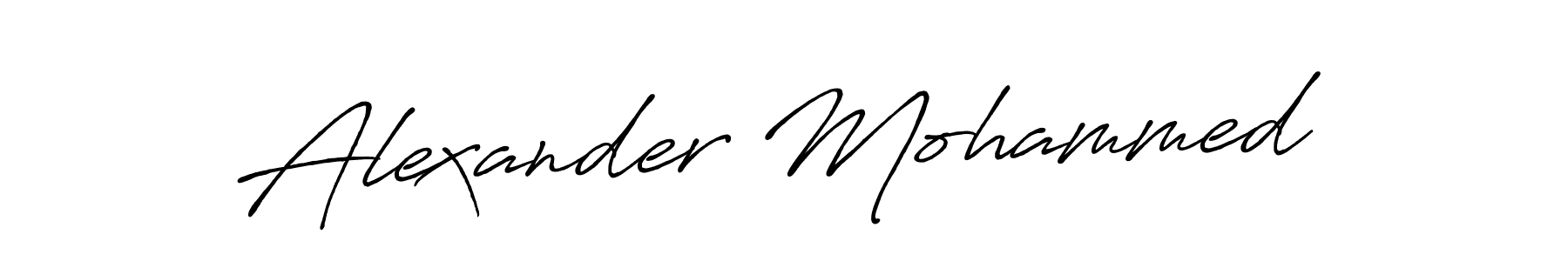 It looks lik you need a new signature style for name Alexander Mohammed. Design unique handwritten (Antro_Vectra_Bolder) signature with our free signature maker in just a few clicks. Alexander Mohammed signature style 7 images and pictures png