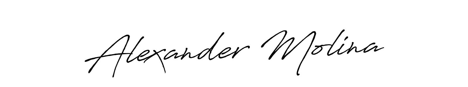 Once you've used our free online signature maker to create your best signature Antro_Vectra_Bolder style, it's time to enjoy all of the benefits that Alexander Molina name signing documents. Alexander Molina signature style 7 images and pictures png
